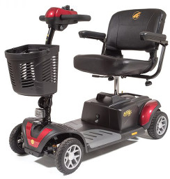 BuzzAround XLS-HD - 4 Wheel Scooter, with Suspension, Heavy Duty